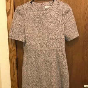 Korean Light Purple Wool Dress